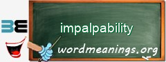 WordMeaning blackboard for impalpability